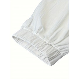 Men's Casual Haren Pants, Relaxed Fit, Solid Color