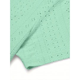 Men's Casual Button-Down Beach Shirt - Short Sleeve, Stretch Fabric, Summer Tropical Top with Turquoise Collar