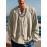 European And American Four Season Loose Fitting Pullover Retro Ethnic Style Casual Stand Up Collar Shirt