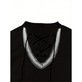 European And American Four Season Loose Fitting Pullover Retro Ethnic Style Casual Stand Up Collar Shirt