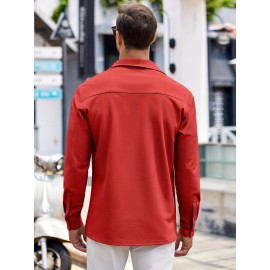 Men's Oxford Shirt Long Sleeve Dress Shirts Casual Button Down Shirts Regular Fit