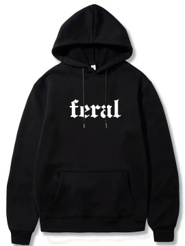Men's Oversized Hip-Hop Style Hoodie with Geometric Print - Casual Pullover Sweatshirt for Fall & Winter, Polyester, Machine Washable