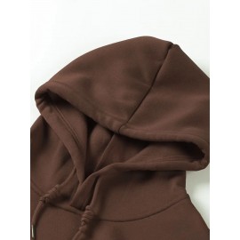 Men's Casual Hoodie, Spring/Autumn Fashion, Geometric Pattern, Knit Fabric, Regular Fit, Polyester, Stretchy, Crew Neck, 